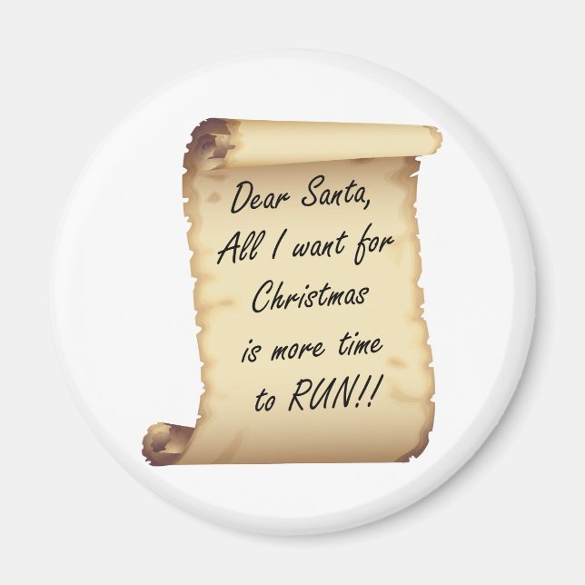 RunnerChick Kära Santa Magnet (Framsidan)