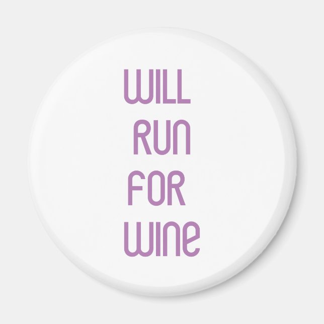 RunnerChick Vin Magnet (Framsidan)