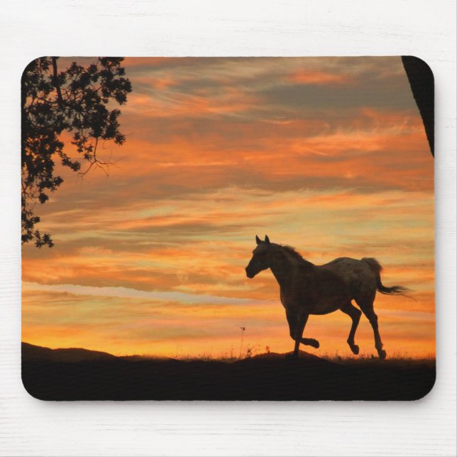 Running Appaloosa Horse Mouse Pad Musmatta (Framsidan)