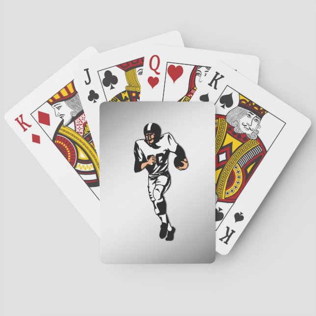 Running Back Fotbollsspelare Casinokort (Baksidan)