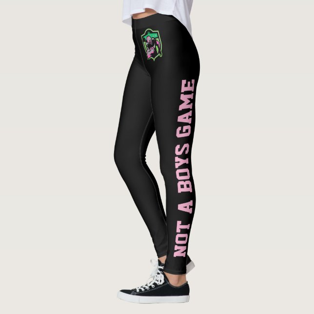 Running Back Girl Logo/ Not A Boys Game Leggings (Vänster)