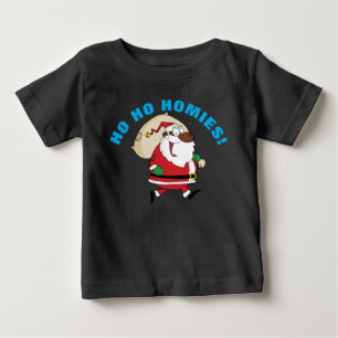 Running Black Santa Shirt T