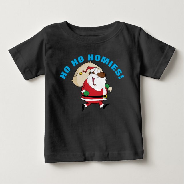 Running Black Santa Shirt T (Framsida)
