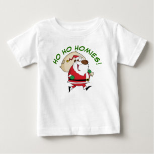 Running Black Santa Shirt Tee