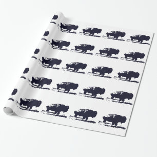 Running Buffalo Bison Pop Art Puerto Madero Presentpapper