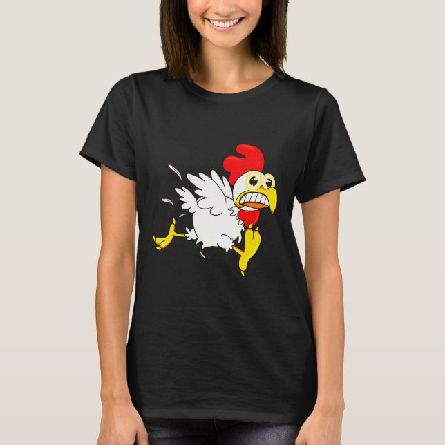 Running Chicken T Shirt (Framsida)