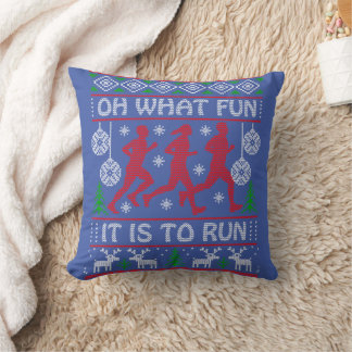 Running Christmas Gift Idea What Fun It Is To Run Kudde