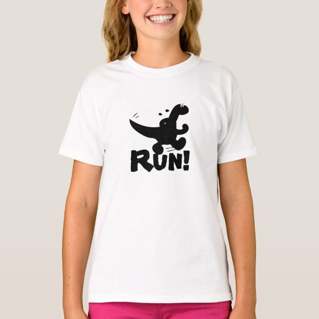 Running Dinosaur T-shirt (Framsida)