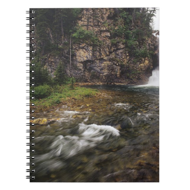 Running Eagle Falls aka Trick Falls i Two Anteckningsbok (Framsidan)
