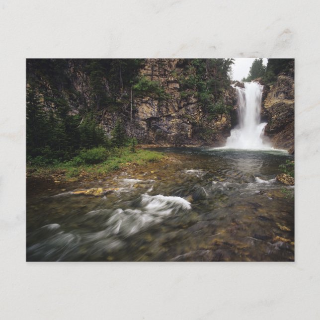 Running Eagle Falls aka Trick Falls i Two Vykort (Framsida)