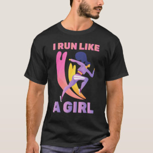 Running - en flicka gillar Springa - Marathon - Jo T Shirt
