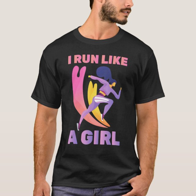 Running - en flicka gillar Springa - Marathon - Jo T Shirt (Framsida)