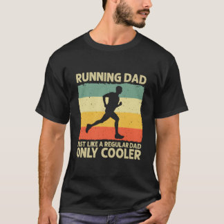 Running For Dad Marathon Runner Coach Marathoner T Shirt