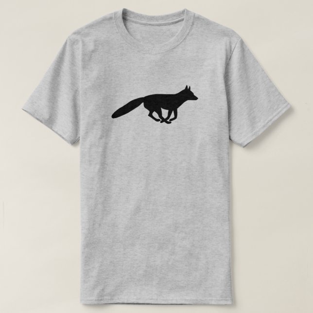 Running Fox Silhouette T Shirt (Design framsida)