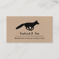 Running Fox Silhouette | Vildlevande djur