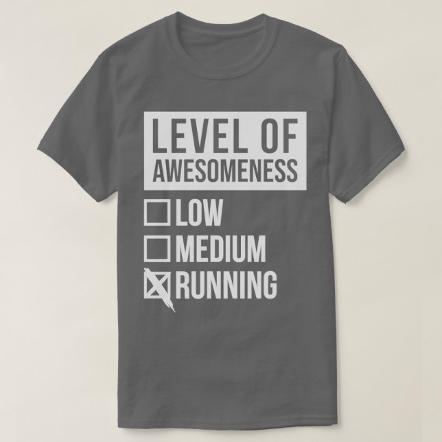 Running Funny Art Level Of Running For Women T Shirt (Design framsida)