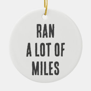 Running Gift, Cross country Gift, Marathon Julgransprydnad Keramik