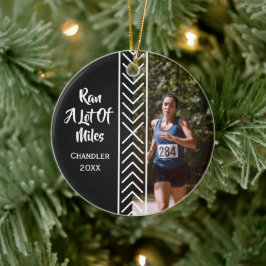 Running Gifts Runner Marathon Miles Marathoner  Julgransprydnad Keramik