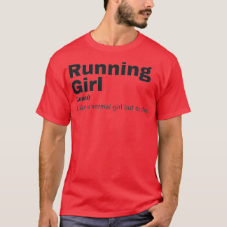 Running Girl Running 4 T Shirt