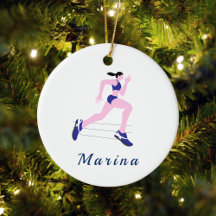Running Girl Track & Fält Cross country Kids Namn