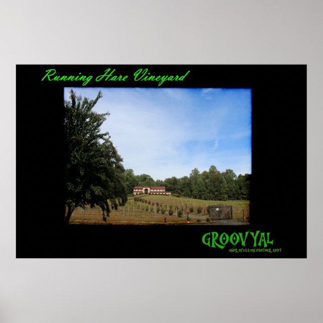 Running Hare Vineyard Poster (Framsidan)
