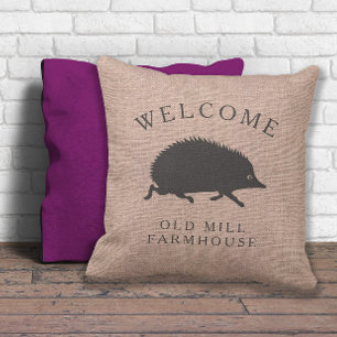 Running Hedgehog Anpassningsbar land stil Kudde