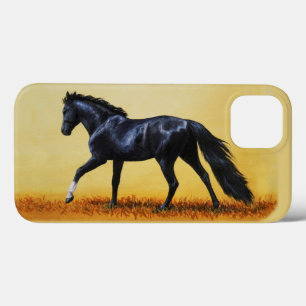 Running Horse Black Stallion