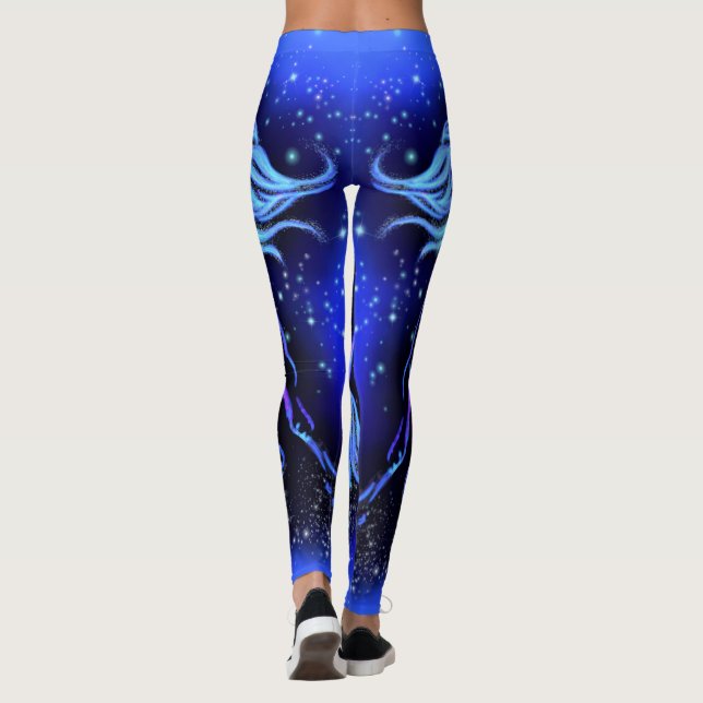 Running Horse Blue Leggings (Baksida)