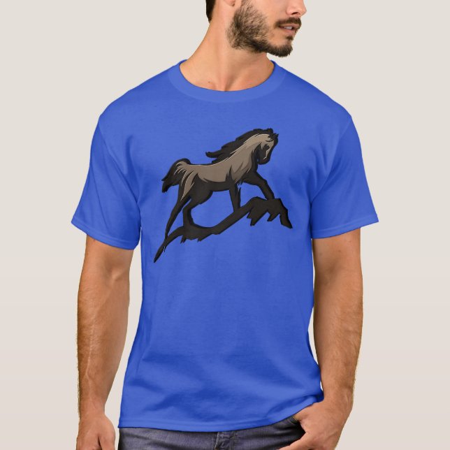 RUNNING HORSE-familjen T Shirt (Framsida)