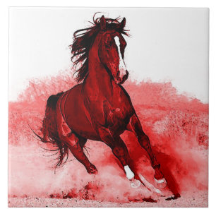 Running Horse Kakelplatta