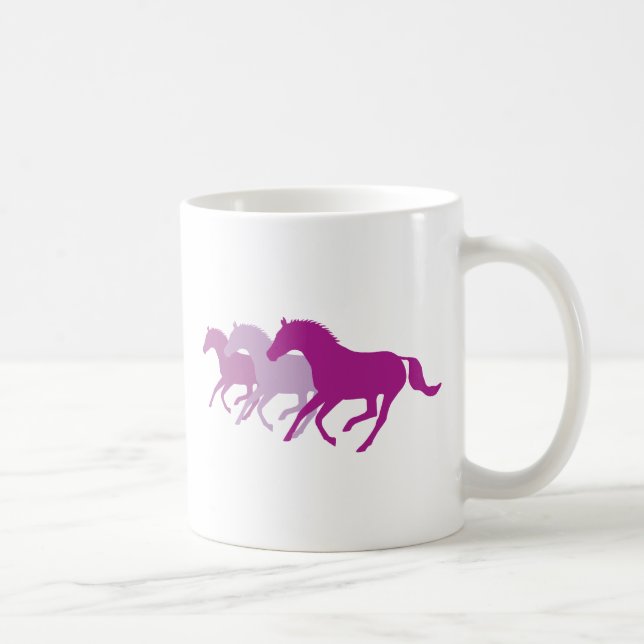 Running Horse (Lila) Kaffemugg (Höger)