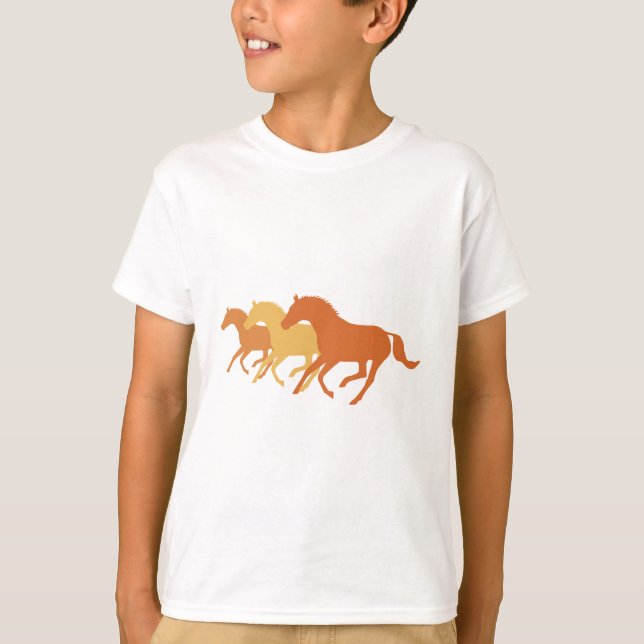 Running Horse (Orange) T-shirt (Framsida)