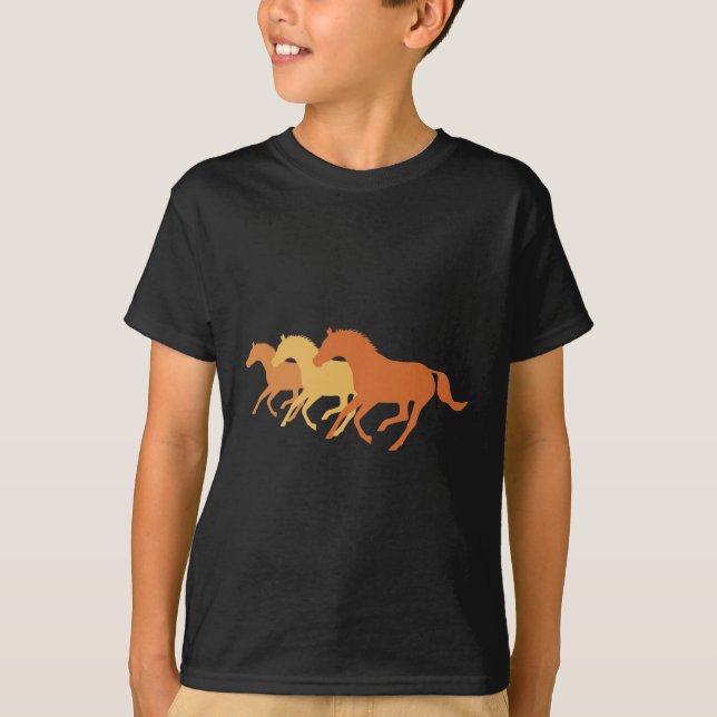 Running Horse (Orange) Tröja (Framsida)