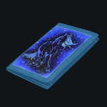 Running Horse Wallet Gift Blue Starry Natt<br><div class="desc">Neon Blue Horse på måndagskvällen Starry Natt Magic Animal Teckning - Välj / lägg till din unika text / Färg - Gör din Speciella gåva - Ändra storlek och flytta eller ta bort och lägg till inslag / bild med anpassning verktyg! - Teckning och MJÖLKS UTFORMNING. Du kan också överföra...</div>