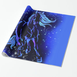 Running Horse Wrapping Papper Presentpapper