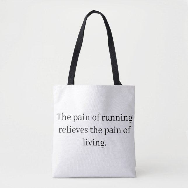 Running inspiration Tote Bag Tygkasse (Framsida)