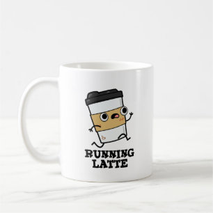 Running Latte Funny Coffee Pun Kaffemugg