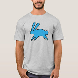 Running Little Blue Bunny T Shirt