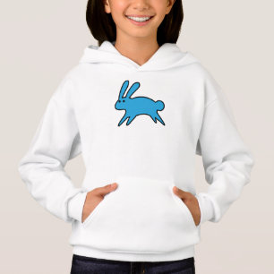 Running Little Blue Bunny T Shirt
