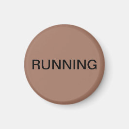 Running mocha mousse dishwasher magnet