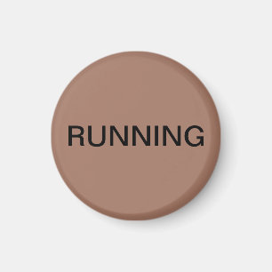 Running mocha mousse dishwasher magnet