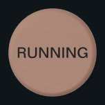 Running mocha mousse dishwasher magnet<br><div class="desc">Minimal "löpande" diskmaskin köksmagnet med en mocha-bakgrund som hjälper dig med köksorganisationen. Anpassa med texten.</div>