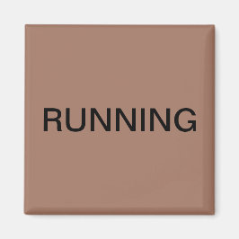 Running mocha mousse dishwasher magnet