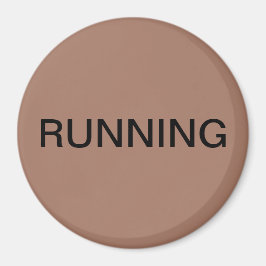 Running mocha mousse dishwasher magnet