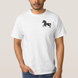 Running Mörk Horse 🐎 Logotyp Anpassade Festival T Shirt