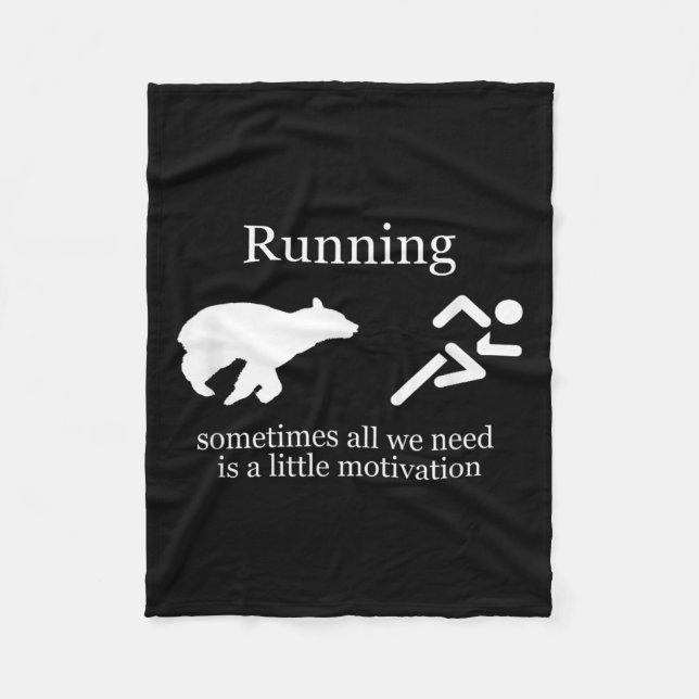 Running. Motivation  Fleecefilt (Framsidan)