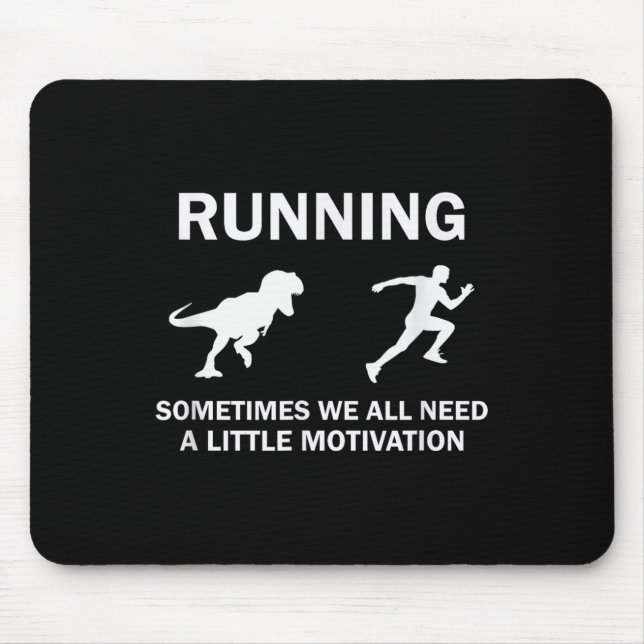 Running Motivation Raptor Chase Funny Dinosaur  Musmatta (Framsidan)