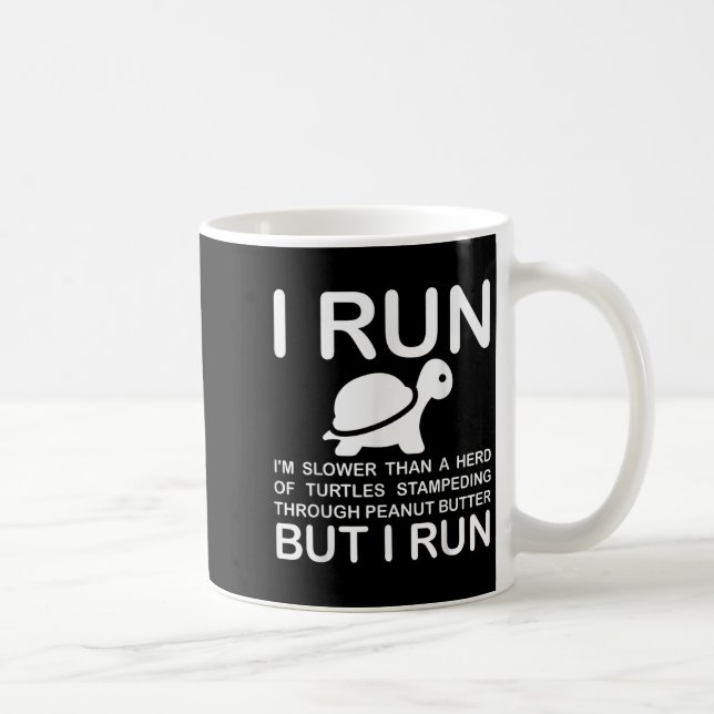 Running Motivation Turtle  Kaffemugg (Höger)