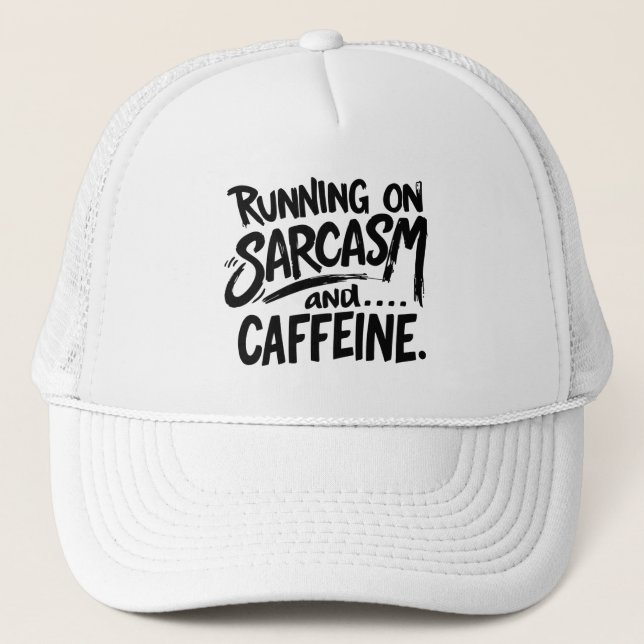 Running on Sarcasm and Caffeine Keps (Framsida)