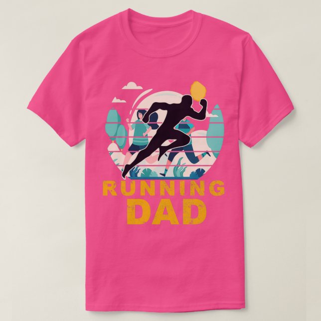 Running Pappa Funny Marathon Springer Fatherx27s D T Shirt (Design framsida)